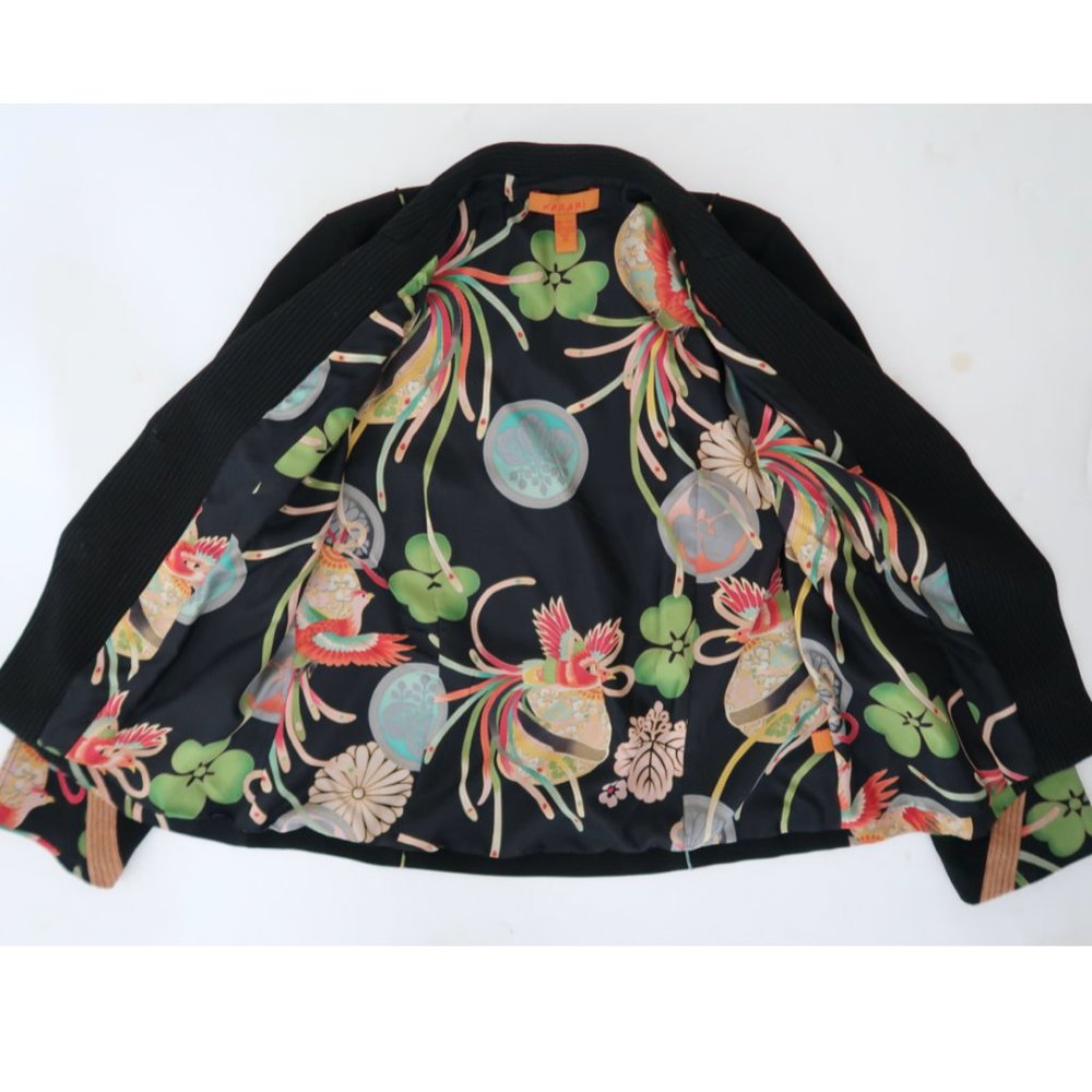 Harari Patchwork Jacket Asian Bird & Floral Print - image 6